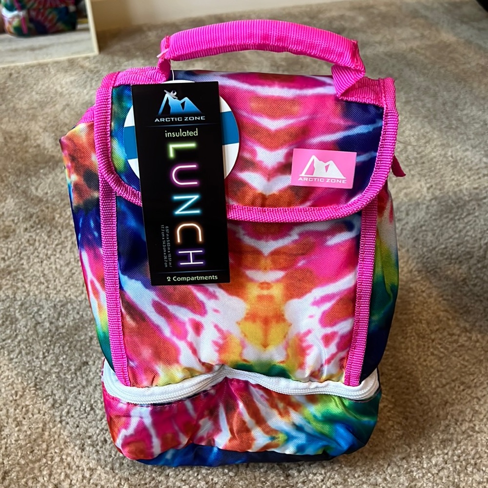 Arctic Zone Two Compartment Insulated Lunch Pack Tie-Dyed